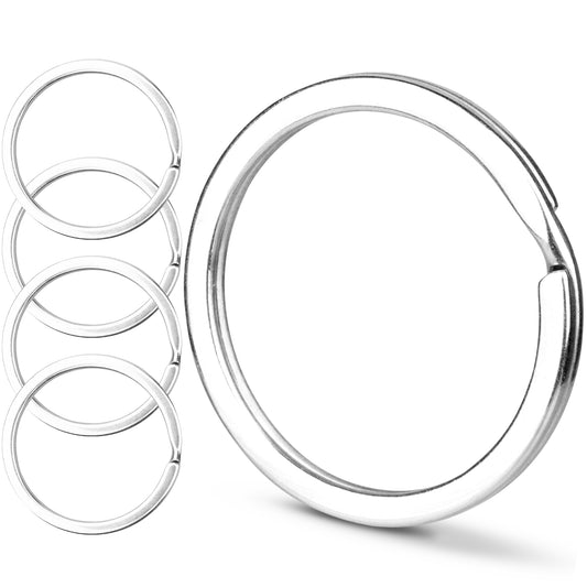 CREST Surgical Grade Key Rings — 316L Split Ring Keychain Rings, 1.25 in / 32mm